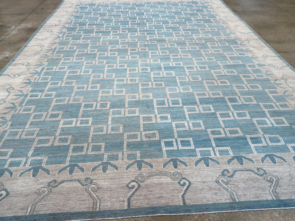 Modern East Turkestan Khotan Room Size Carpet, No.32383 - Gss
