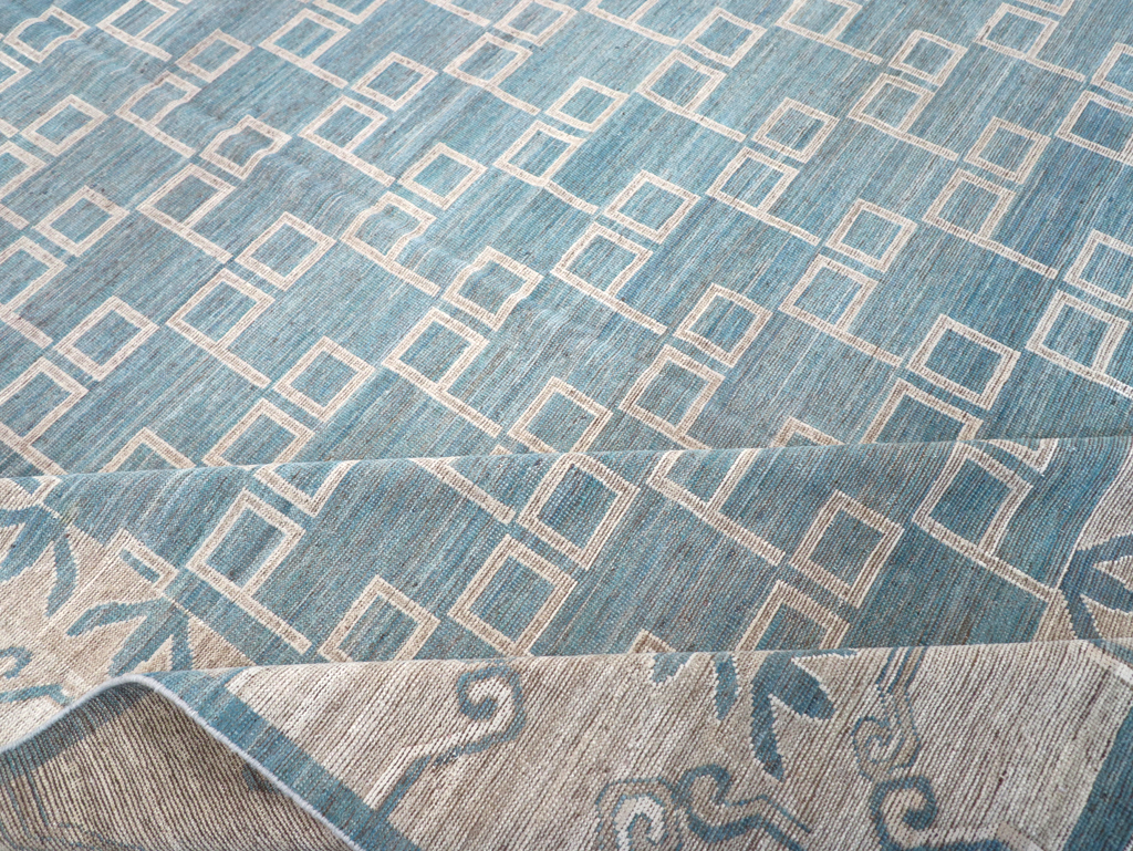 Modern East Turkestan Khotan Room Size Carpet, No.32383 - Gss