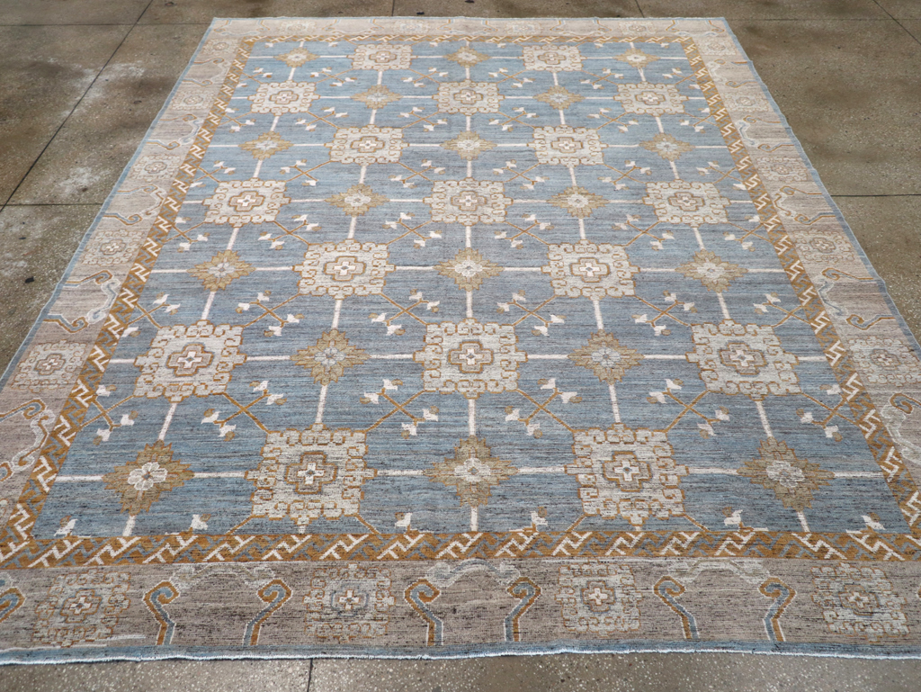 Modern East Turkestan Khotan Room Size Carpet, No.32384 - Gss