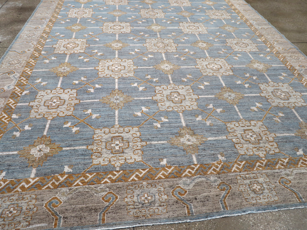 Modern East Turkestan Khotan Room Size Carpet, No.32384 - Gss