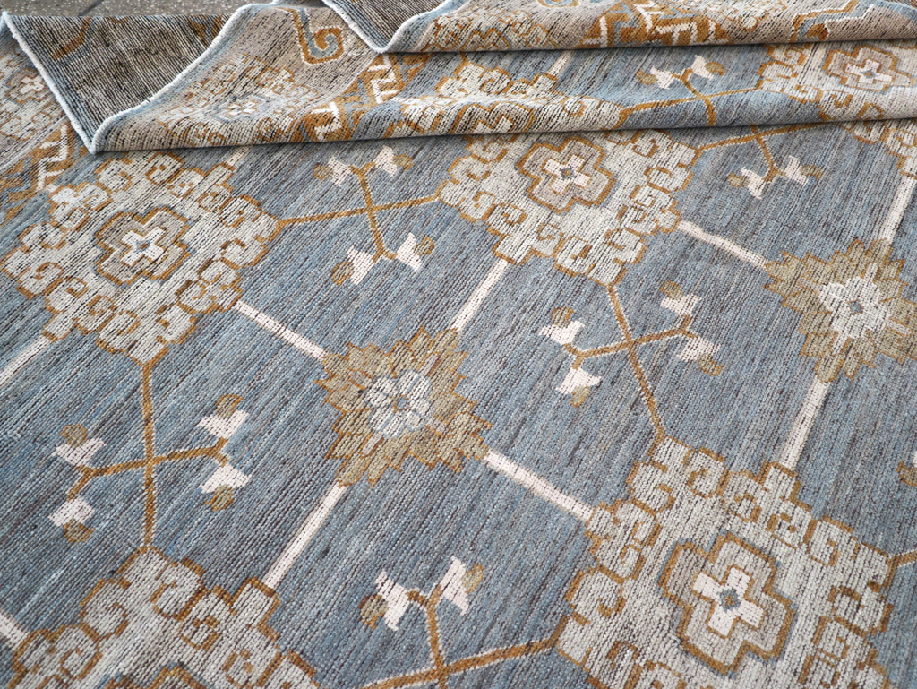 Modern East Turkestan Khotan Room Size Carpet, No.32384 - Gss