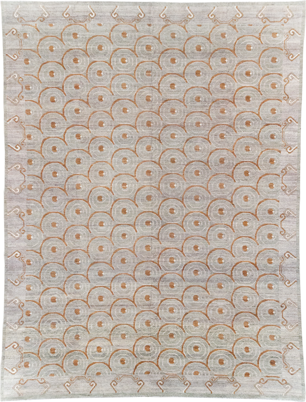 Modern East Turkestan Khotan Room Size Carpet, No.32386 - Gss