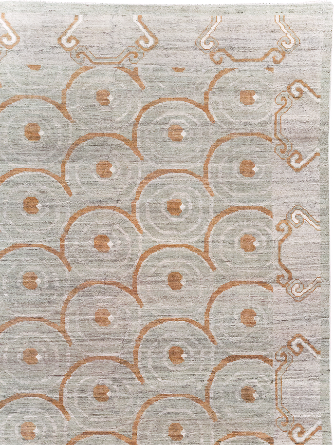 Modern East Turkestan Khotan Room Size Carpet, No.32386 - Gss