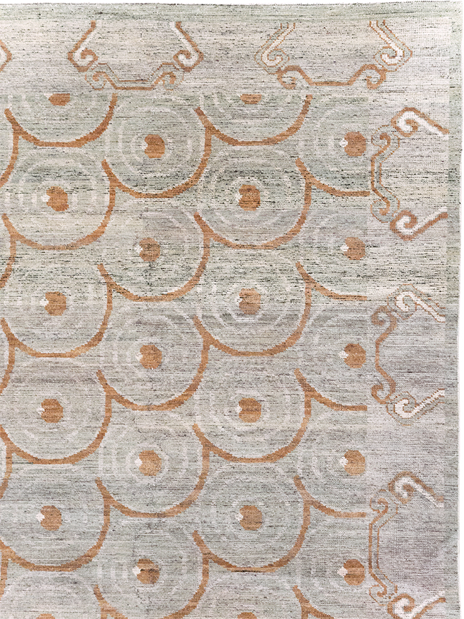 Modern East Turkestan Khotan Room Size Carpet, No.32386 - Gss