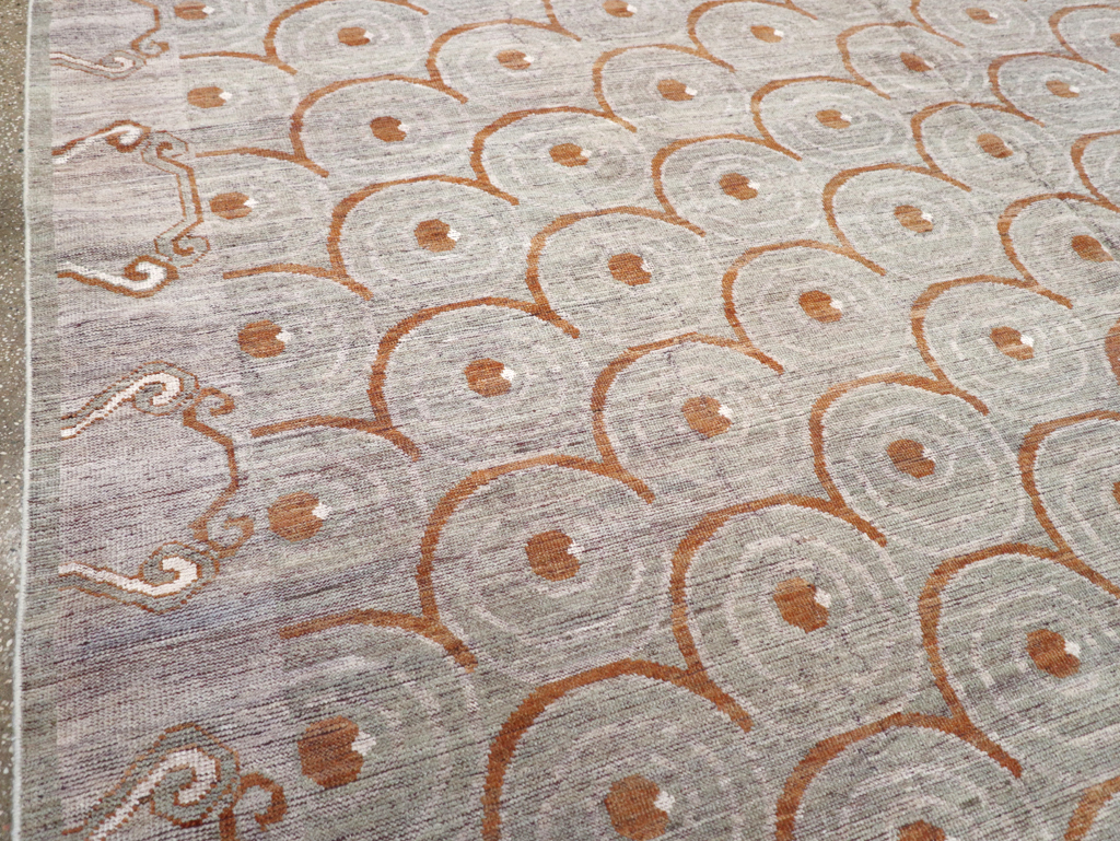 Modern East Turkestan Khotan Room Size Carpet, No.32386 - Gss