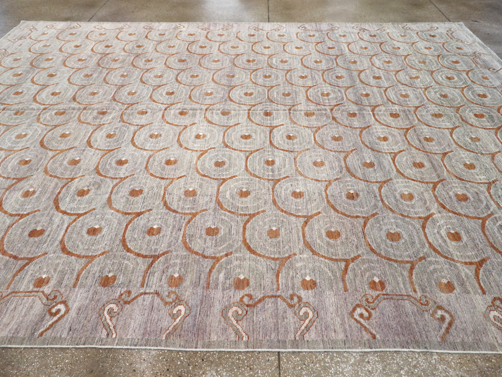 Modern East Turkestan Khotan Room Size Carpet, No.32386 - Gss