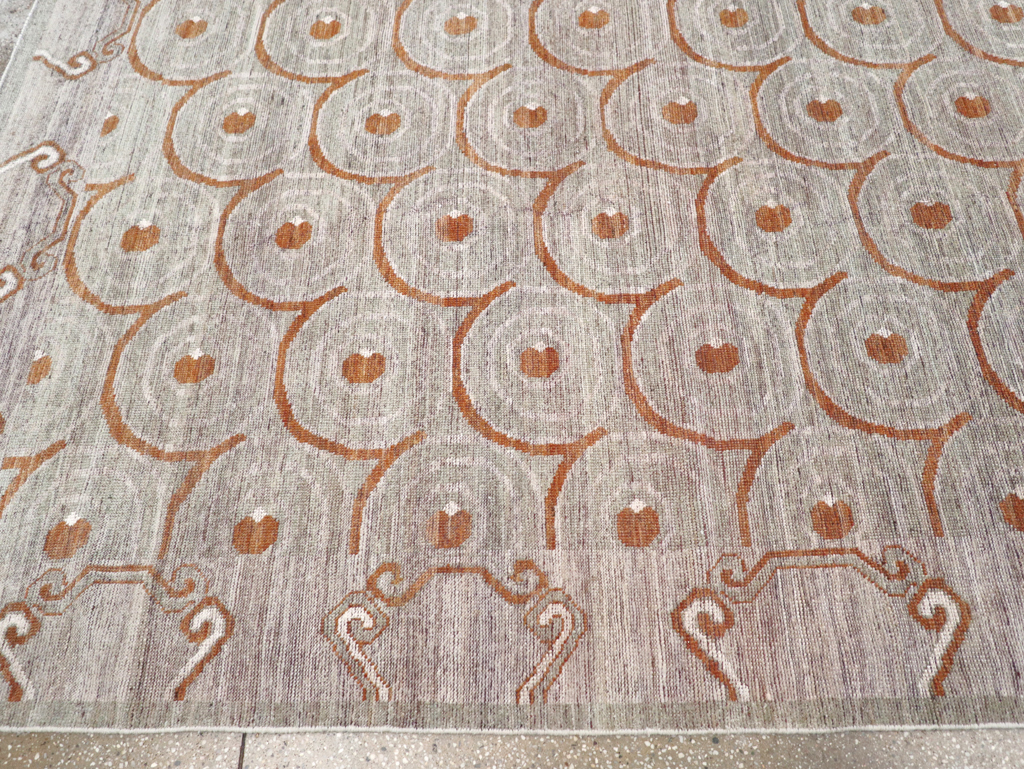 Modern East Turkestan Khotan Room Size Carpet, No.32386 - Gss