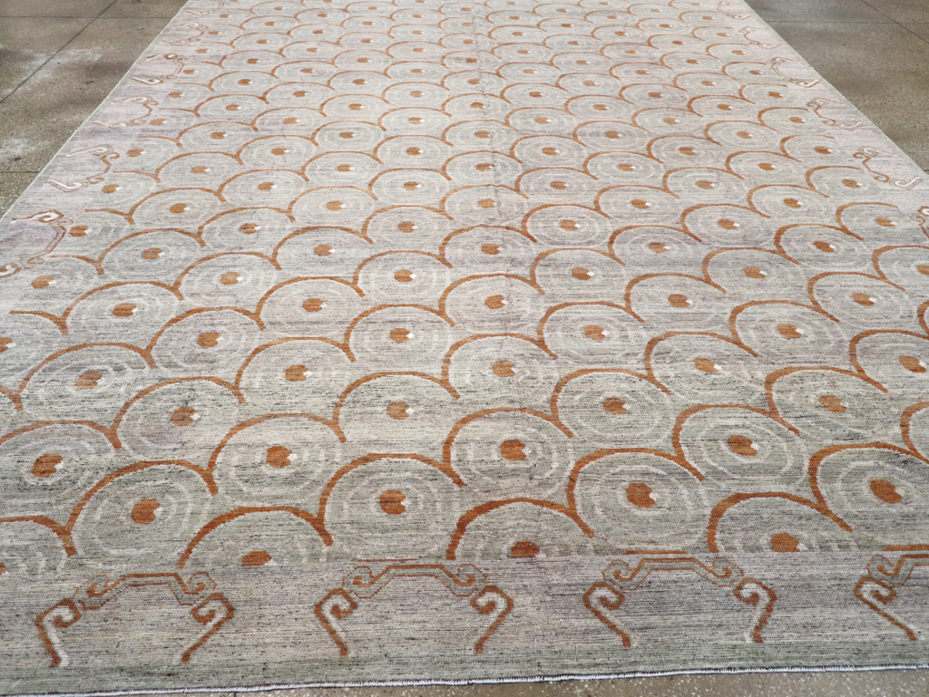 Modern East Turkestan Khotan Room Size Carpet, No.32386 - Gss