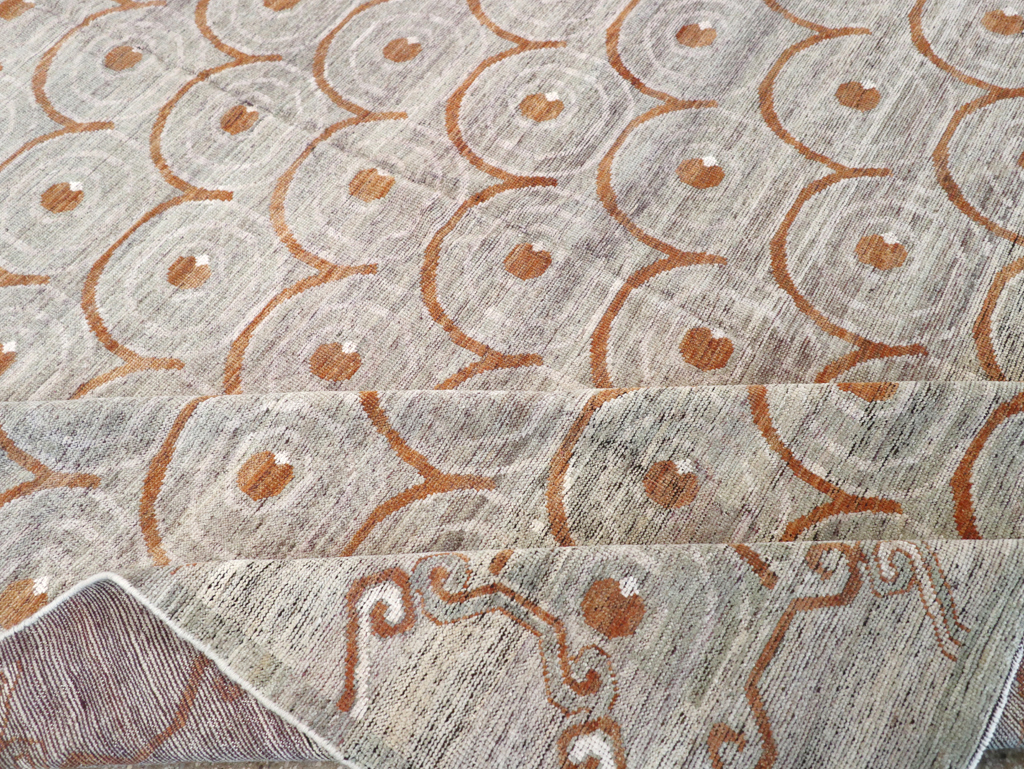 Modern East Turkestan Khotan Room Size Carpet, No.32386 - Gss