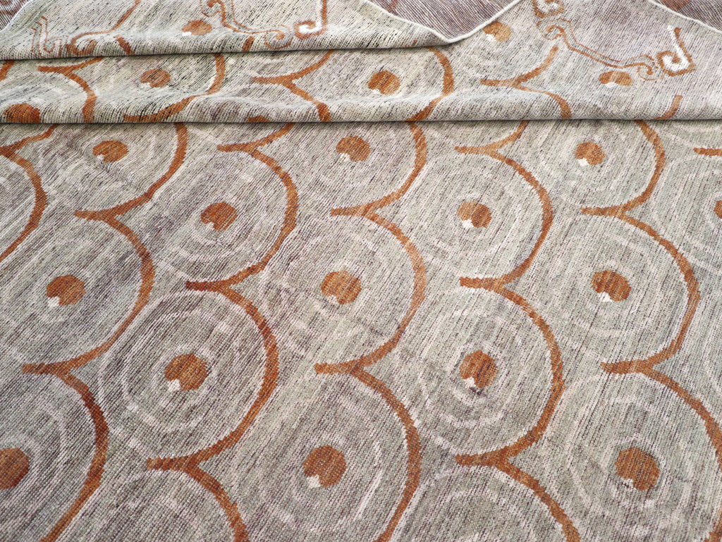 Modern East Turkestan Khotan Room Size Carpet, No.32386 - Gss