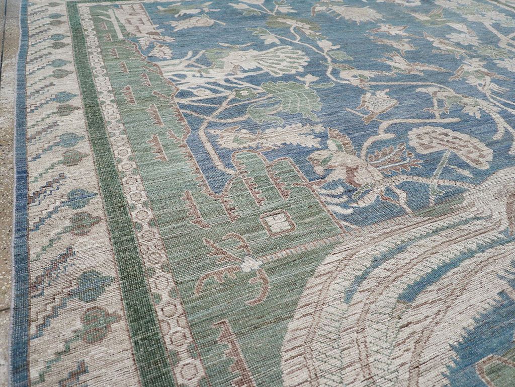 Contemporary East Turkestan Khotan Pictorial Room Size Carpet, No.32387 - Gss