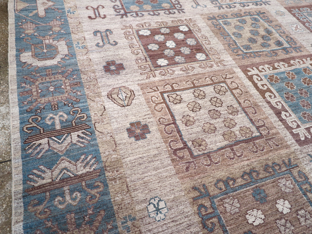 Modern East Turkestan Khotan Room Size Carpet, No.32388 - Gss