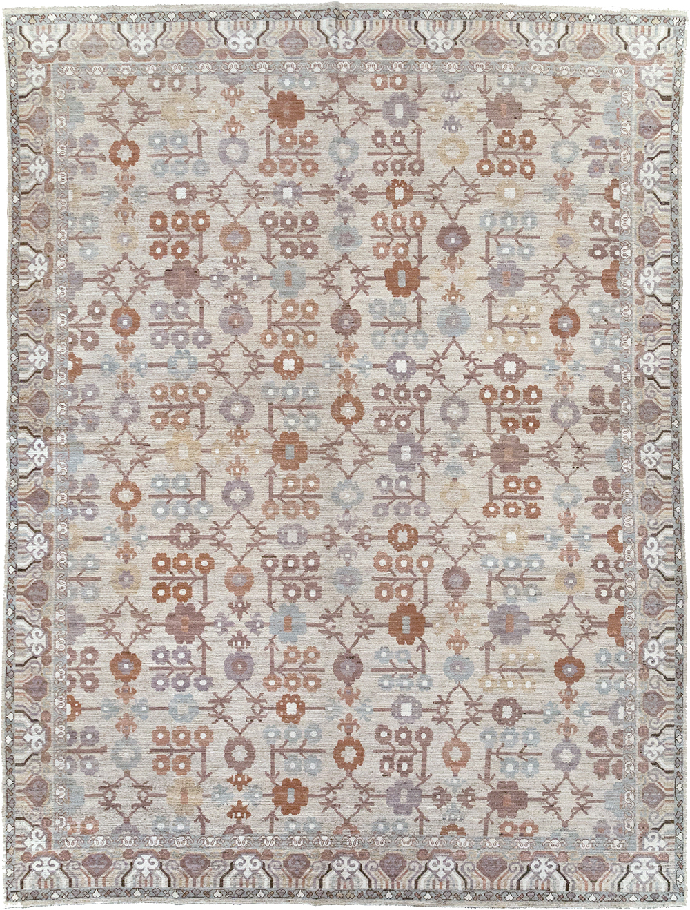 Modern East Turkestan Khotan Room Size Carpet, No.32389 - Gss