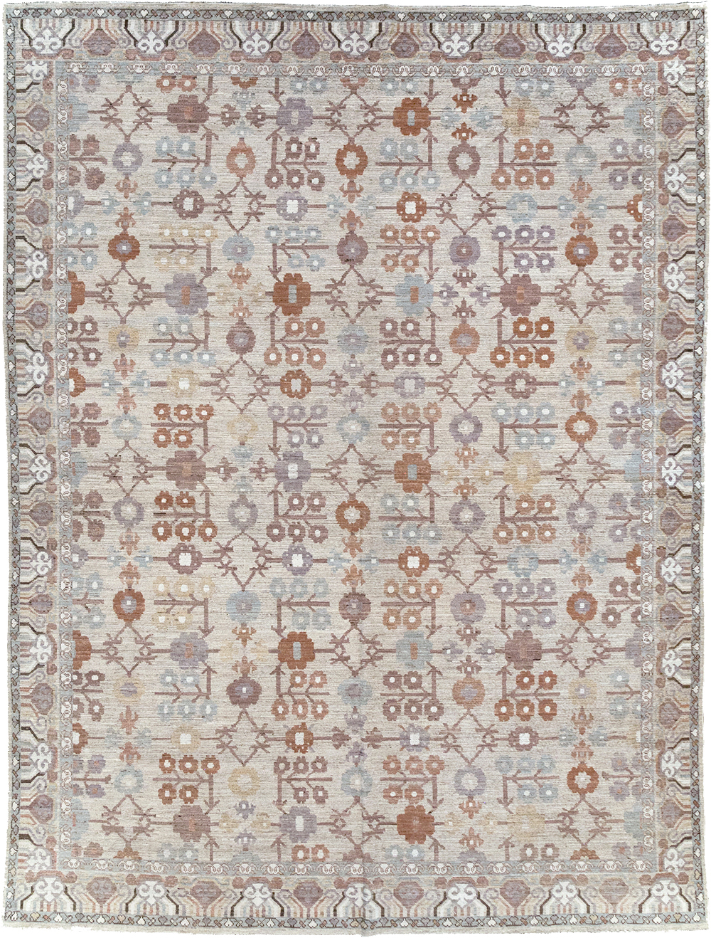 Modern East Turkestan Khotan Room Size Carpet, No.32389 - Gss