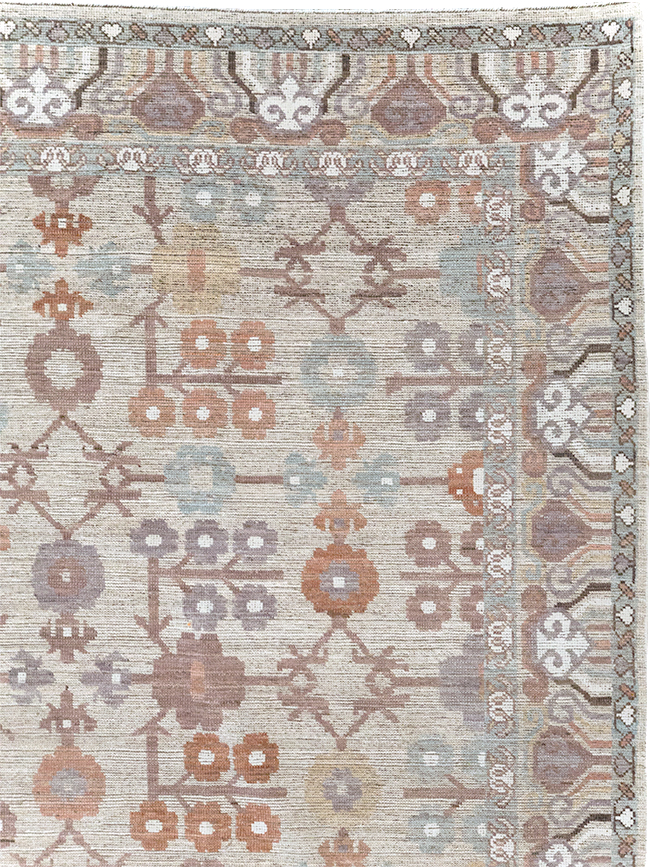 Modern East Turkestan Khotan Room Size Carpet, No.32389 - Gss