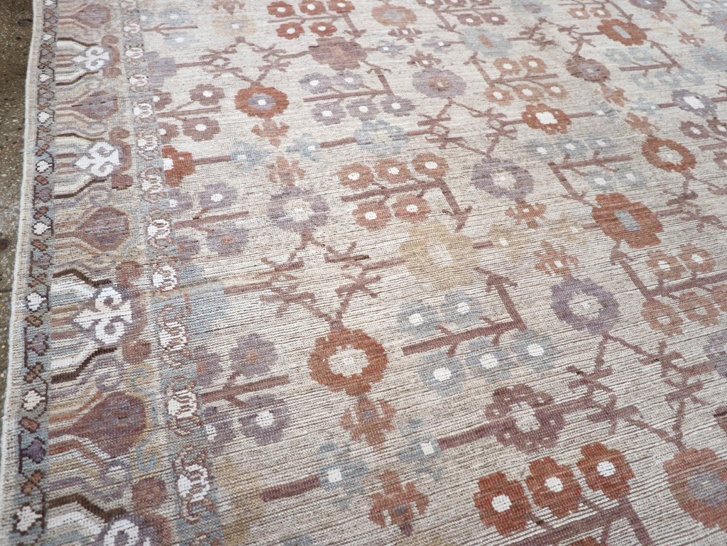 Modern East Turkestan Khotan Room Size Carpet, No.32389 - Gss