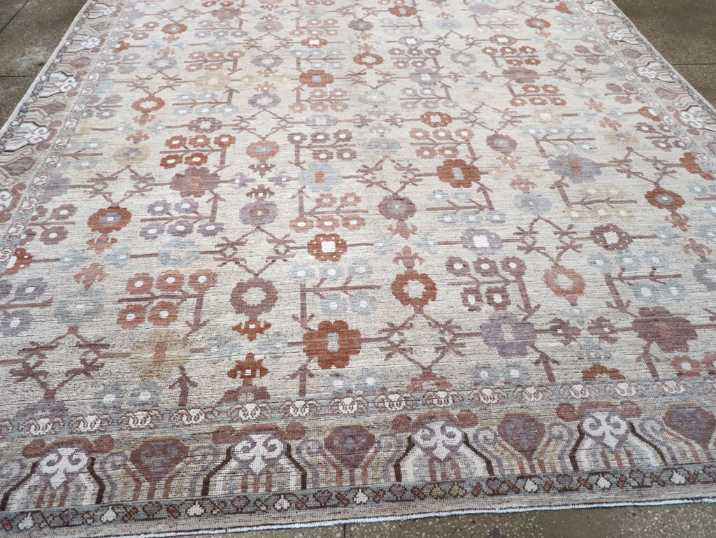Modern East Turkestan Khotan Room Size Carpet, No.32389 - Gss
