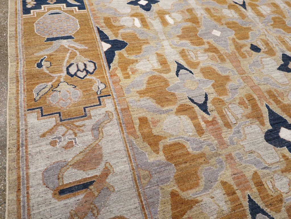 Modern East Turkestan Khotan Room Size Carpet, No.32391 - Gss