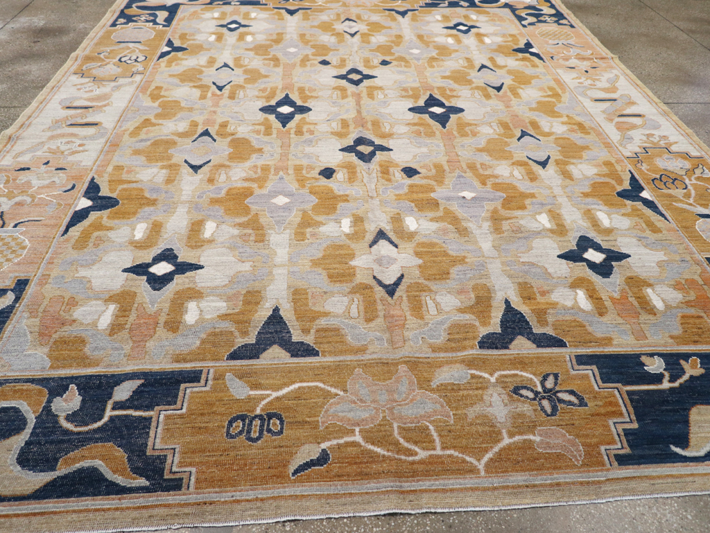 Modern East Turkestan Khotan Room Size Carpet, No.32391 - Gss