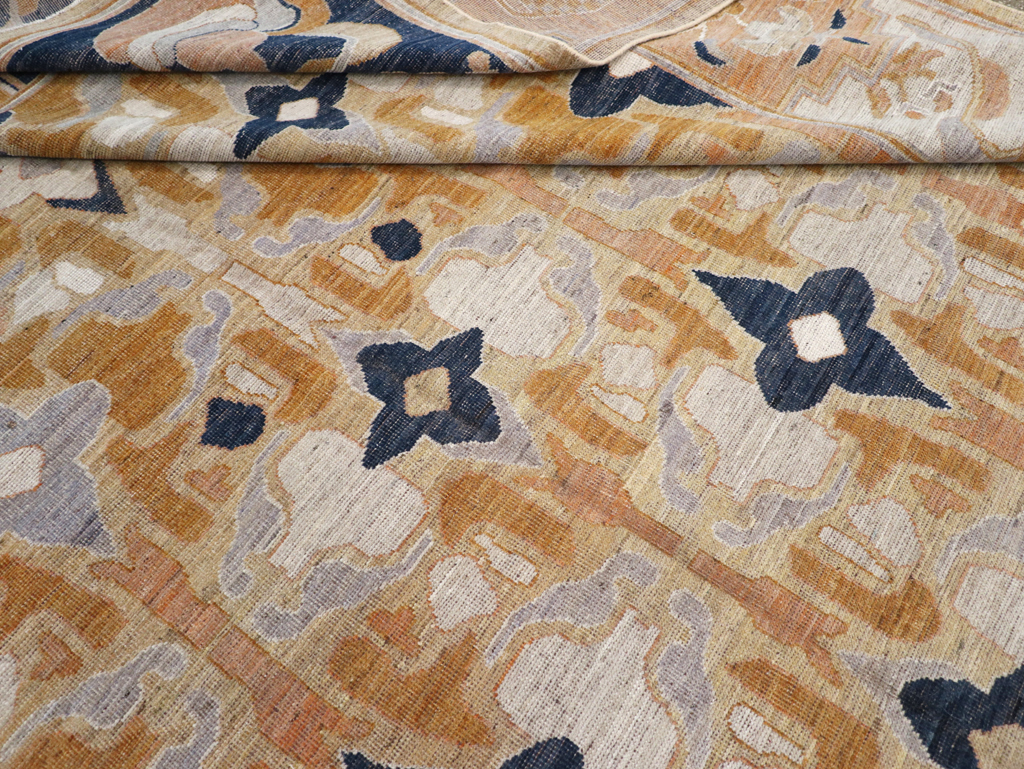 Modern East Turkestan Khotan Room Size Carpet, No.32391 - Gss