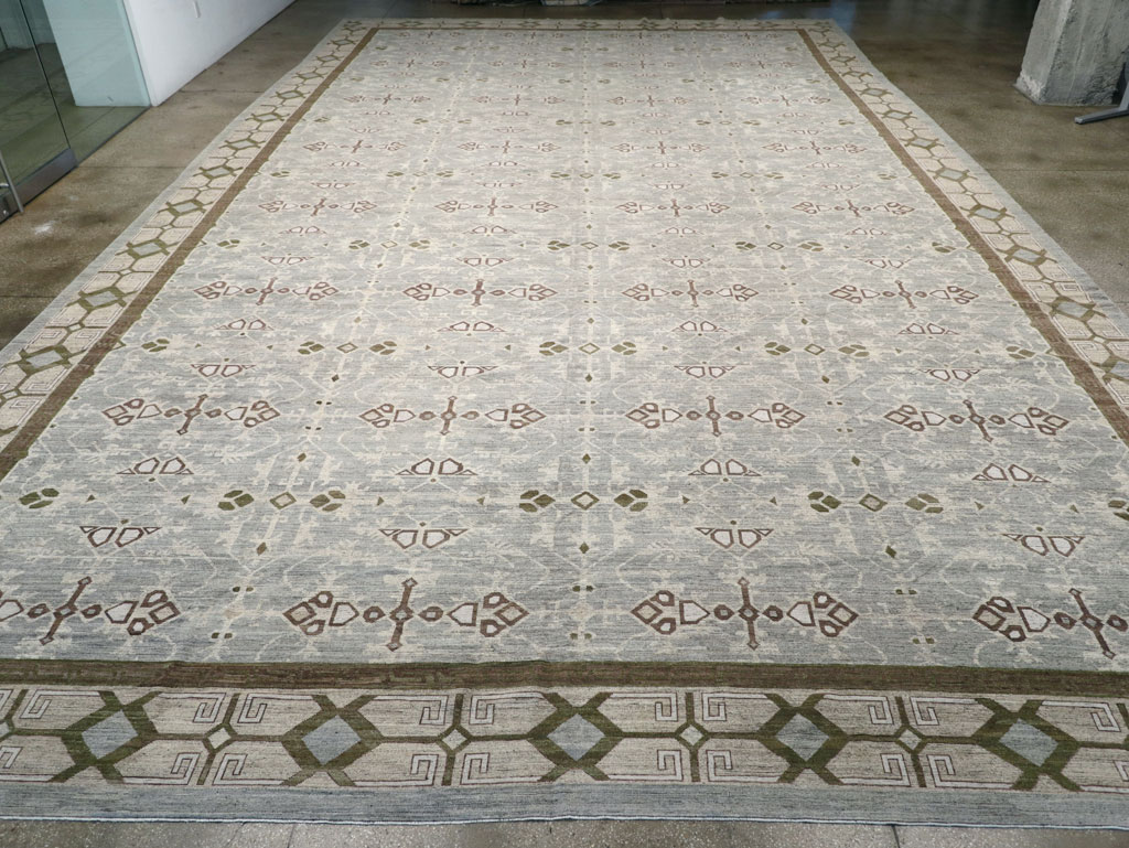 Modern East Turkestan Khotan Oversize Carpet, No.32395 - Gss