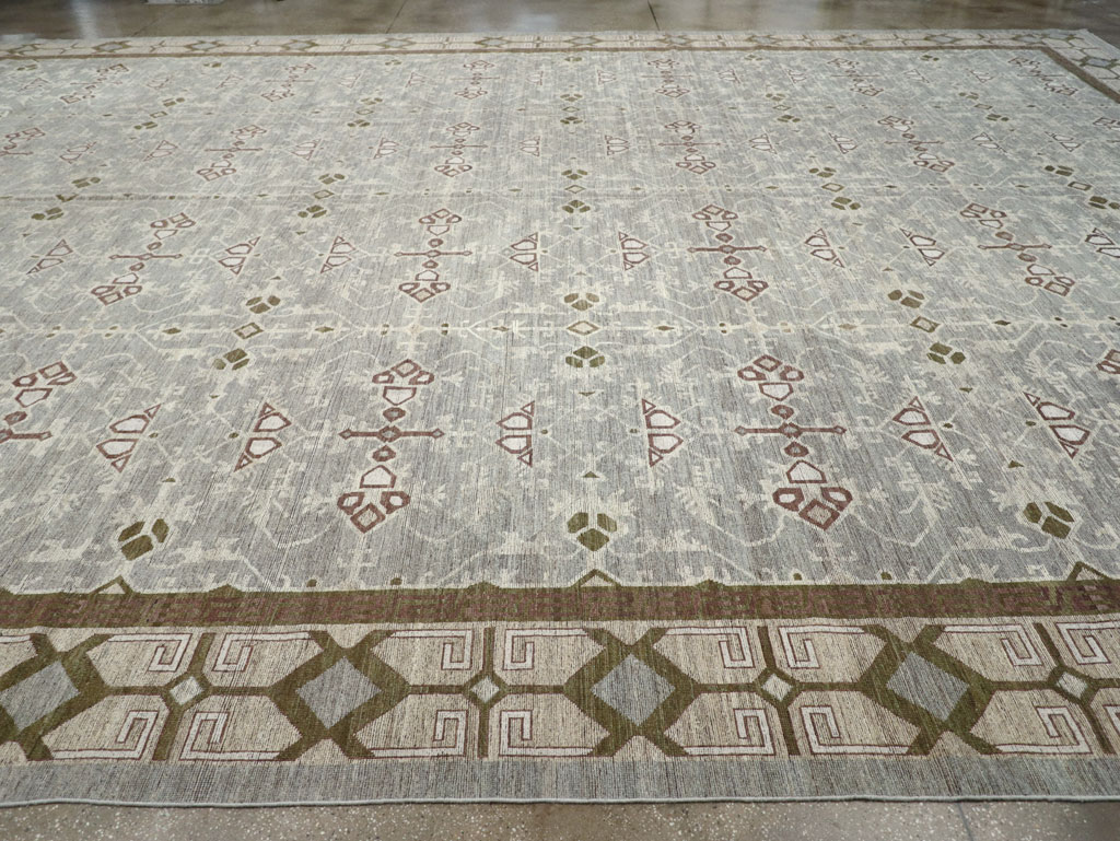 Modern East Turkestan Khotan Oversize Carpet, No.32395 - Gss