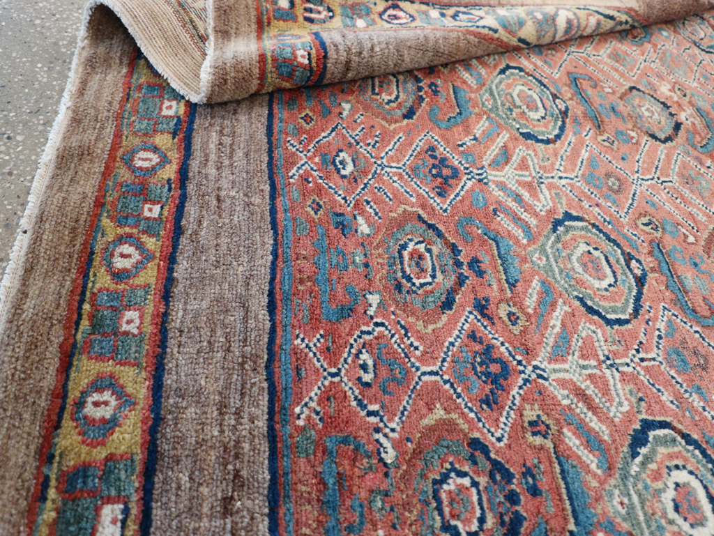 Antique Persian Serab Square Accent Rug, No.32399 - Gss