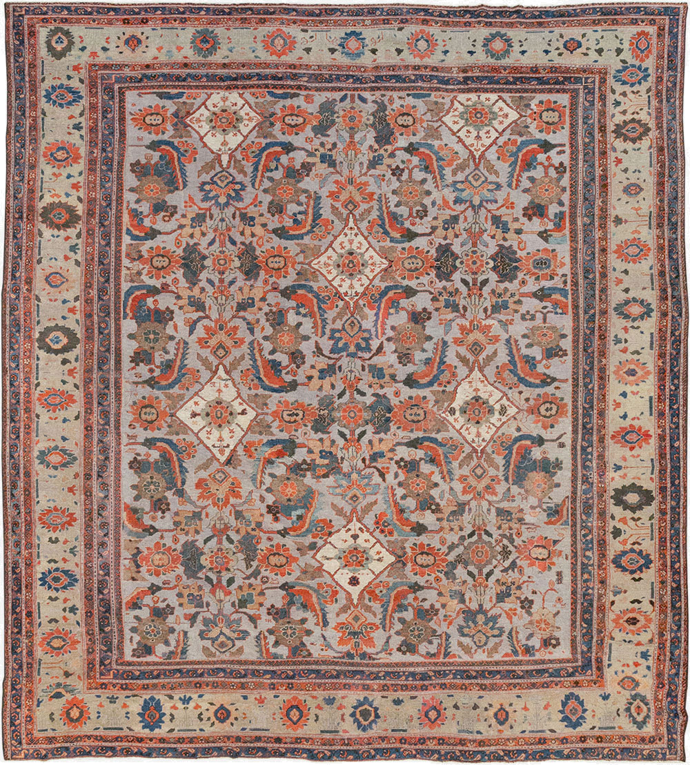 Antique Persian Mahal Large Room Size Carpet, No.32406 - Gss