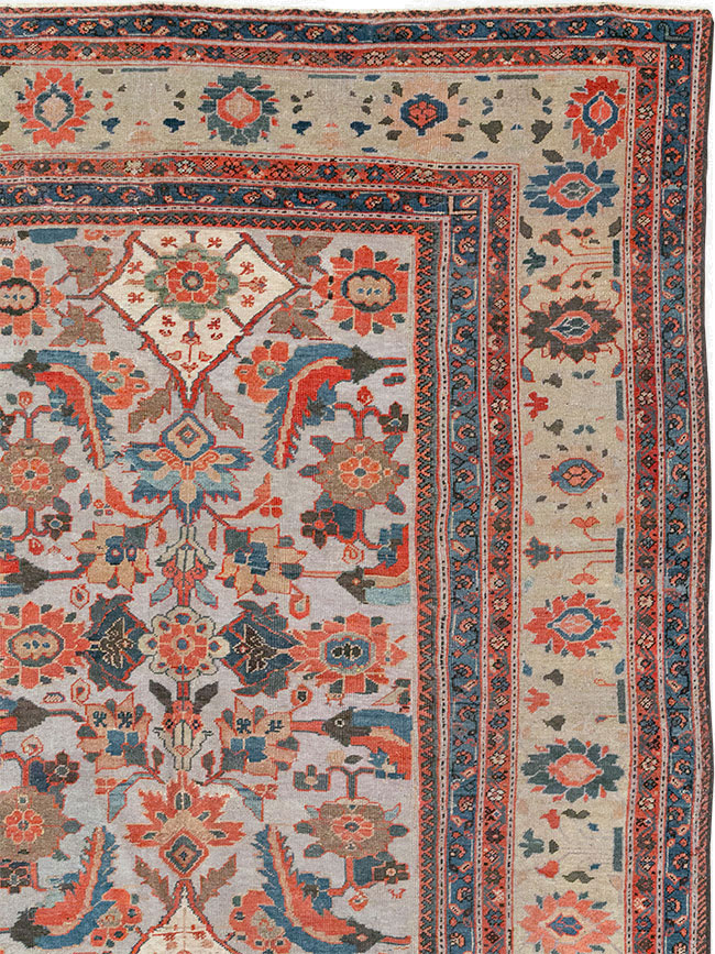 Antique Persian Mahal Large Room Size Carpet, No.32406 - Gss