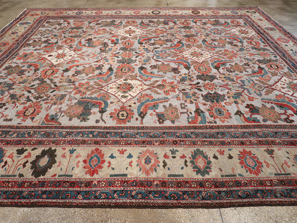 Antique Persian Mahal Large Room Size Carpet, No.32406 - Gss