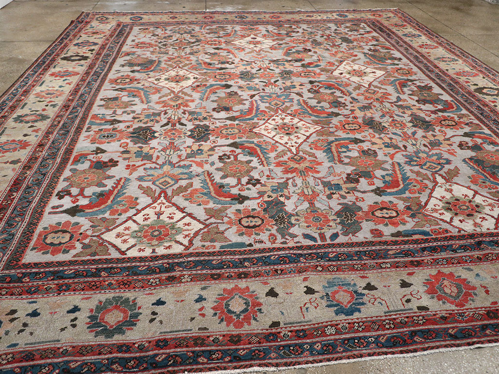 Antique Persian Mahal Large Room Size Carpet, No.32406 - Gss