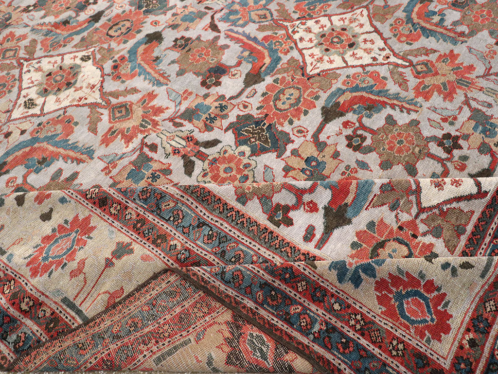 Antique Persian Mahal Large Room Size Carpet, No.32406 - Gss