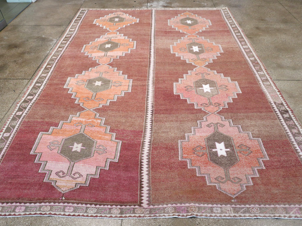 Vintage Turkish Anatolian Room Size Carpet, No.32409 - Gss