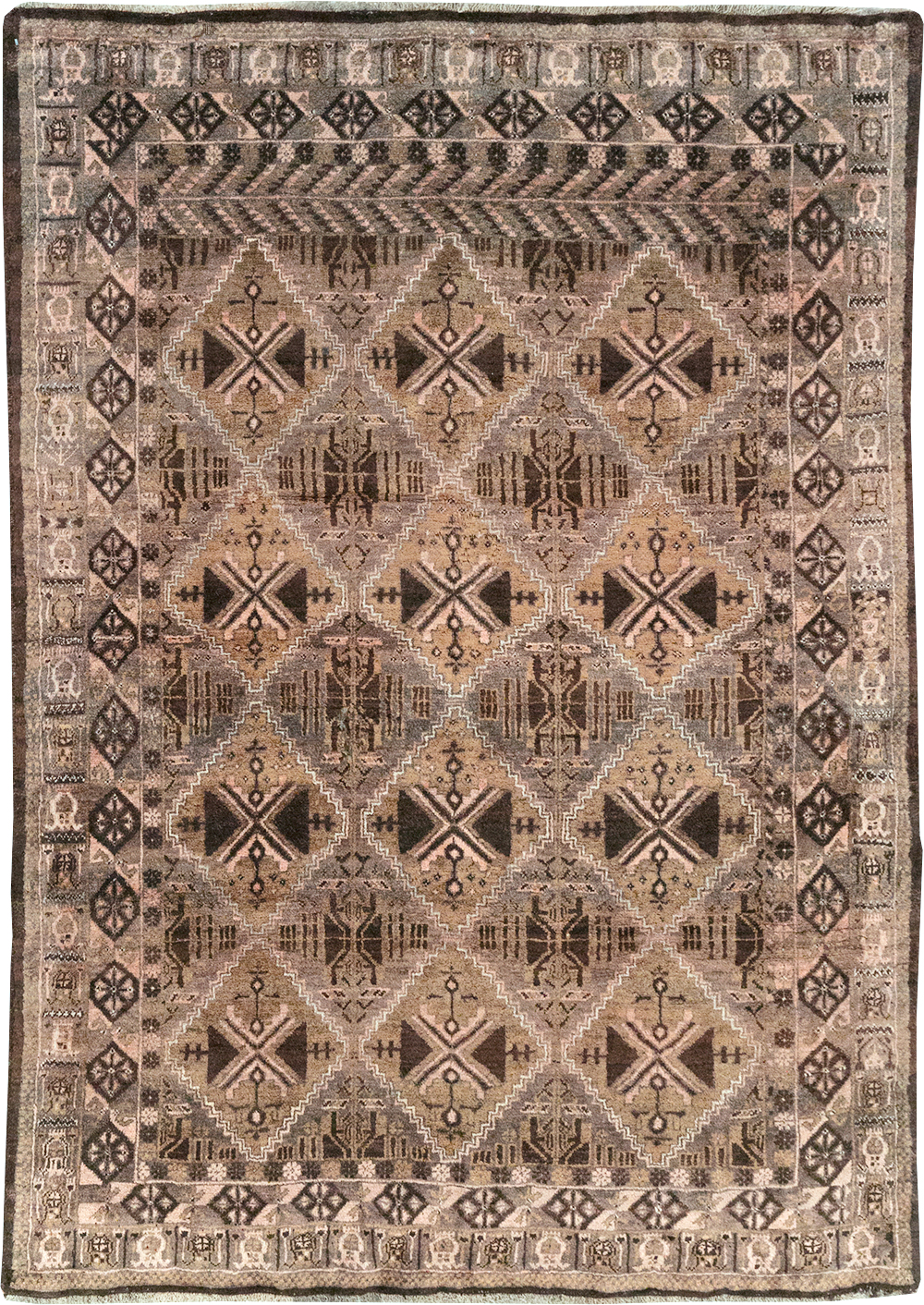 Vintage Persian Baluch Rug, No.32412 - Gss