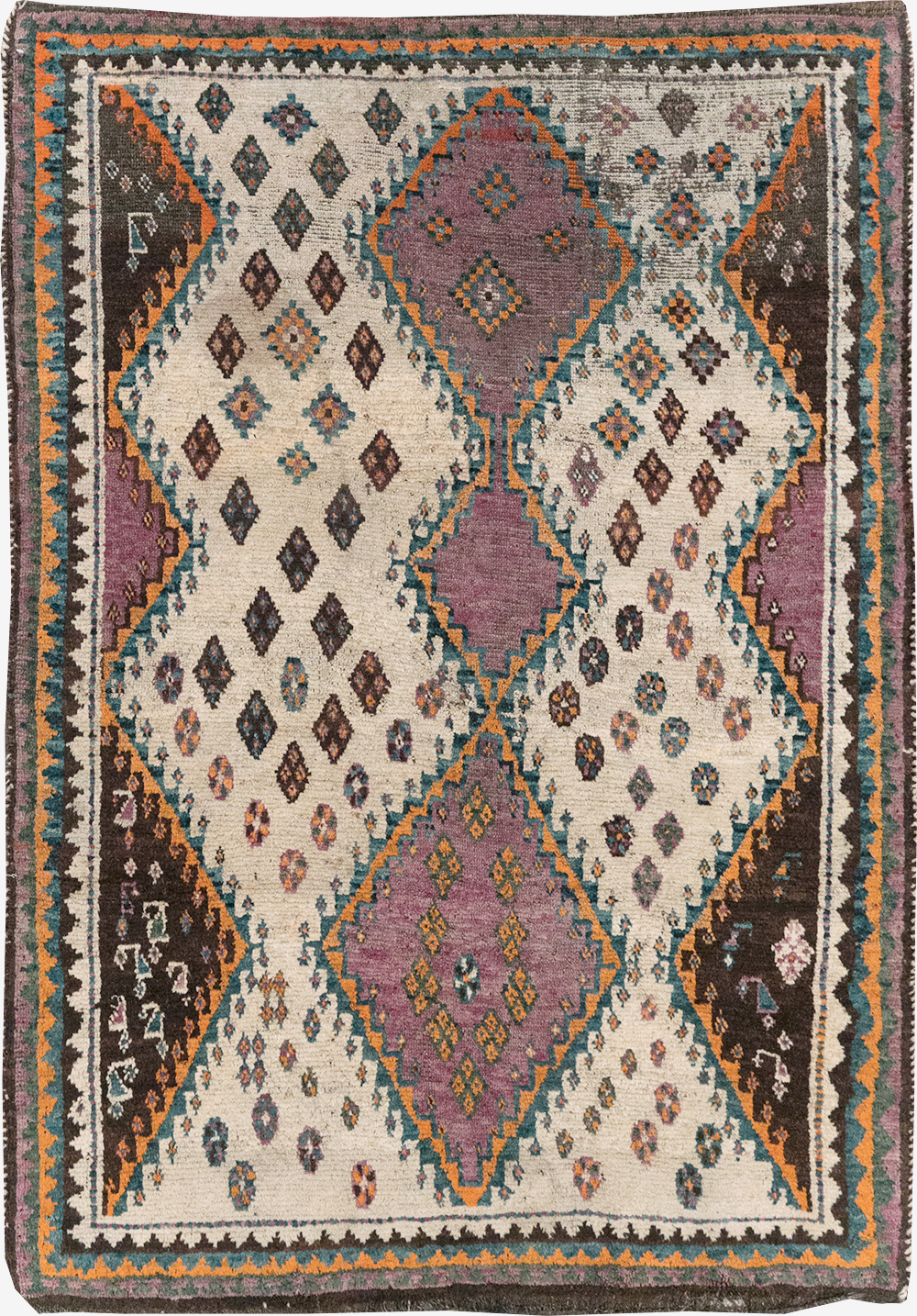 Vintage Persian Gabbeh Rug, No.32413 - Gss