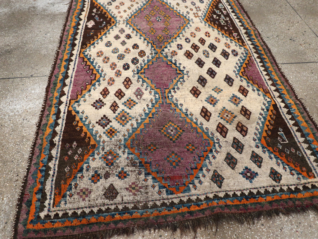 Vintage Persian Gabbeh Rug, No.32413 - Gss