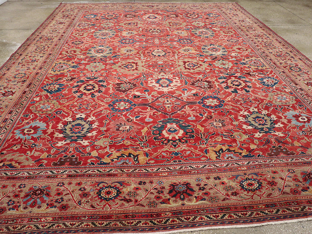 Antique Persian Mahal Large Room Size Carpet, No.32415 - Gss