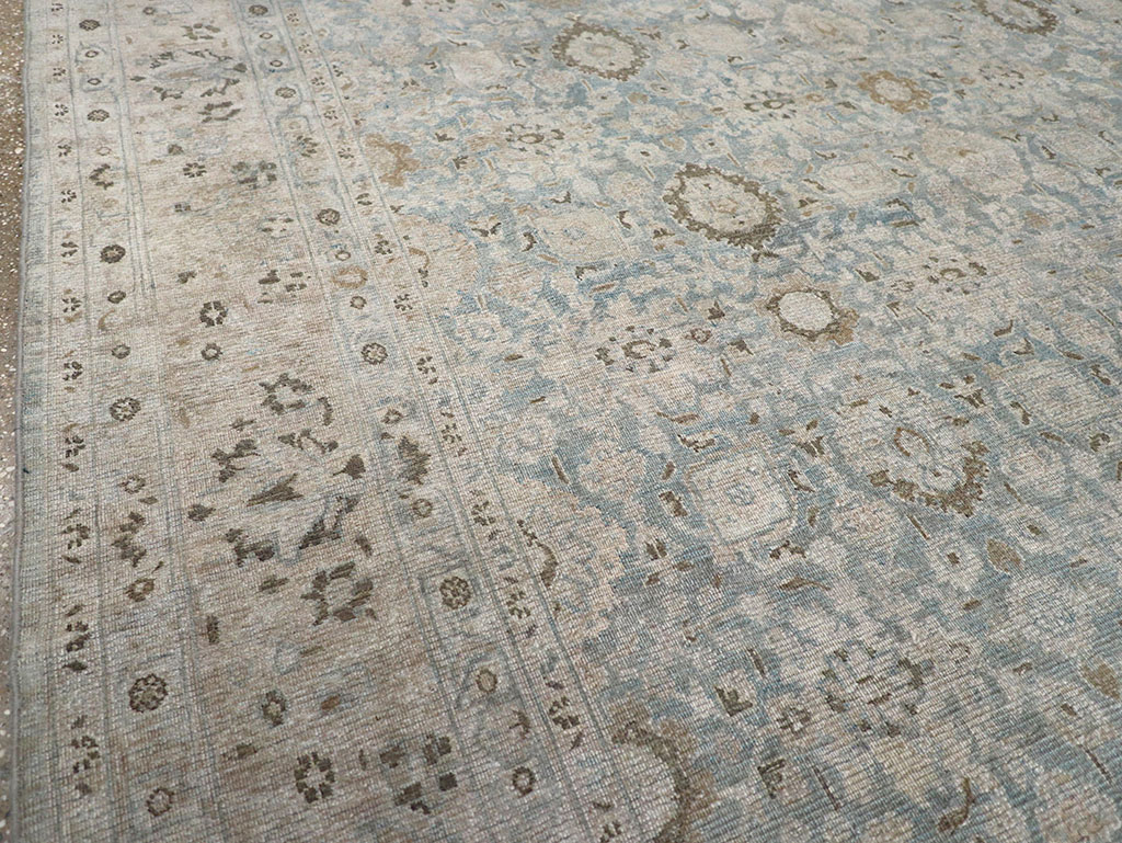 Antique Persian Mashad Room Size Carpet, No.32421 - Gss