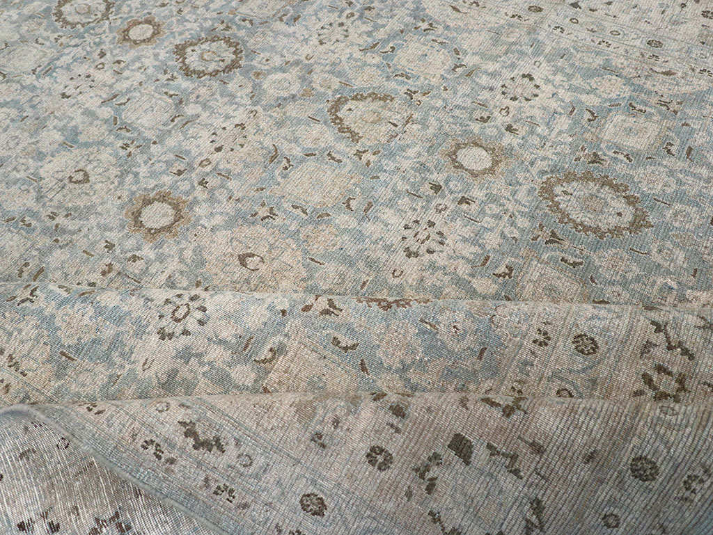 Antique Persian Mashad Room Size Carpet, No.32421 - Gss