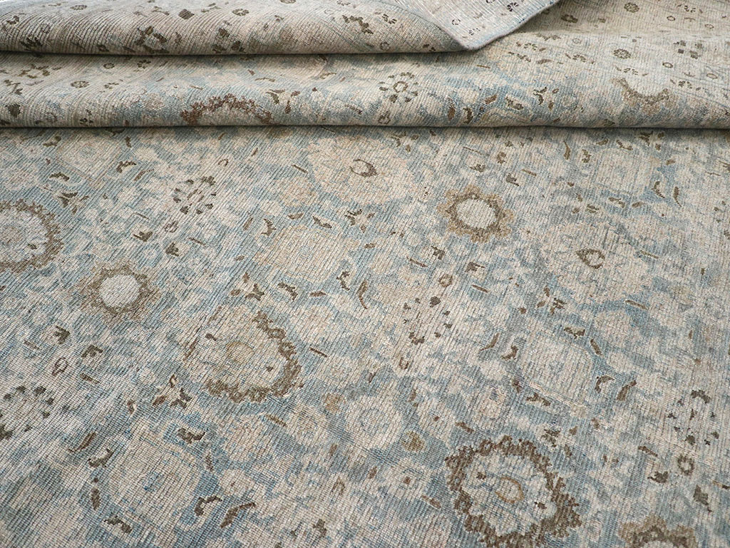 Antique Persian Mashad Room Size Carpet, No.32421 - Gss