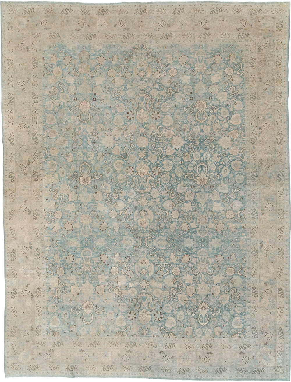 Antique Persian Tabriz Room Size Carpet, No.32422 - Gss