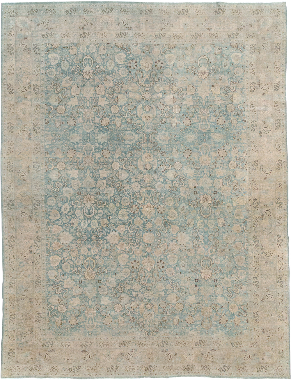 Antique Persian Tabriz Room Size Carpet, No.32422 - Gss