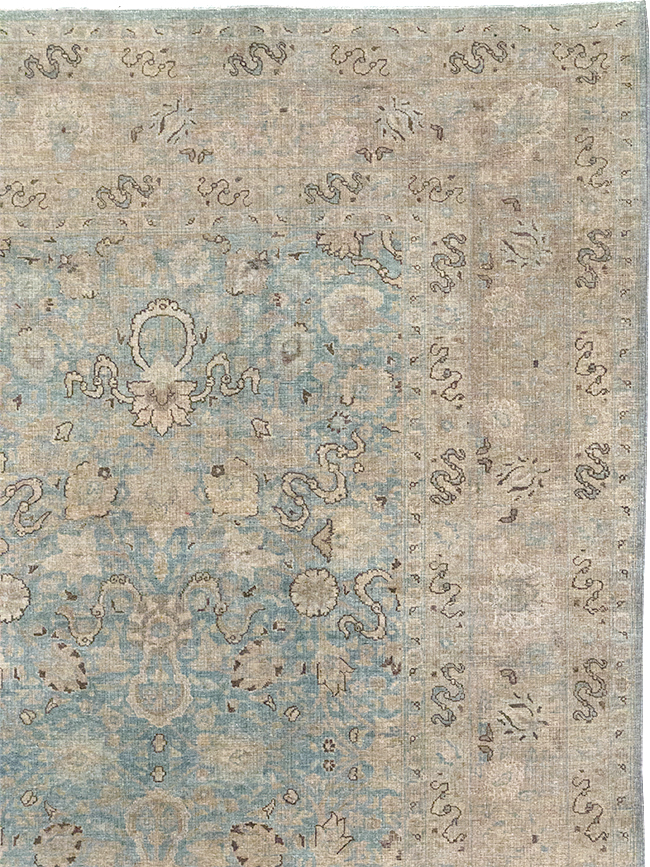 Antique Persian Tabriz Room Size Carpet, No.32422 - Gss