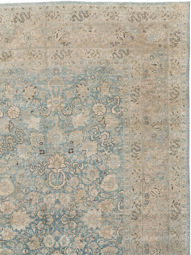 Antique Persian Tabriz Room Size Carpet, No.32422 - Gss