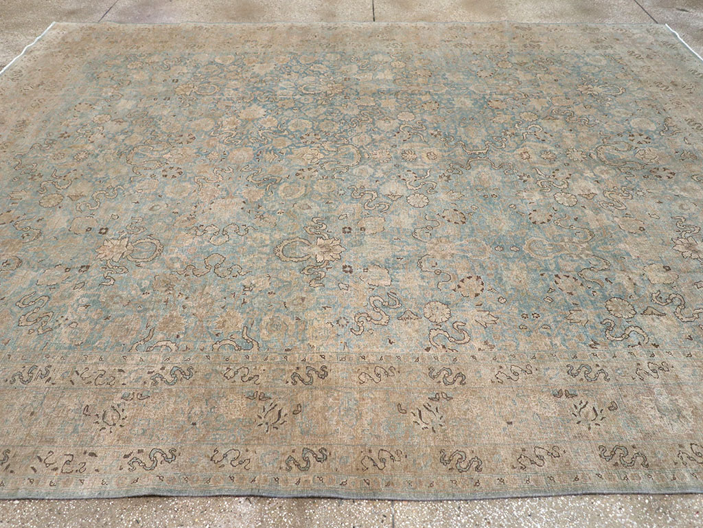Antique Persian Tabriz Room Size Carpet, No.32422 - Gss