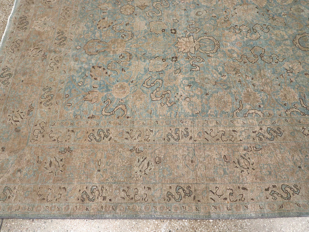 Antique Persian Tabriz Room Size Carpet, No.32422 - Gss
