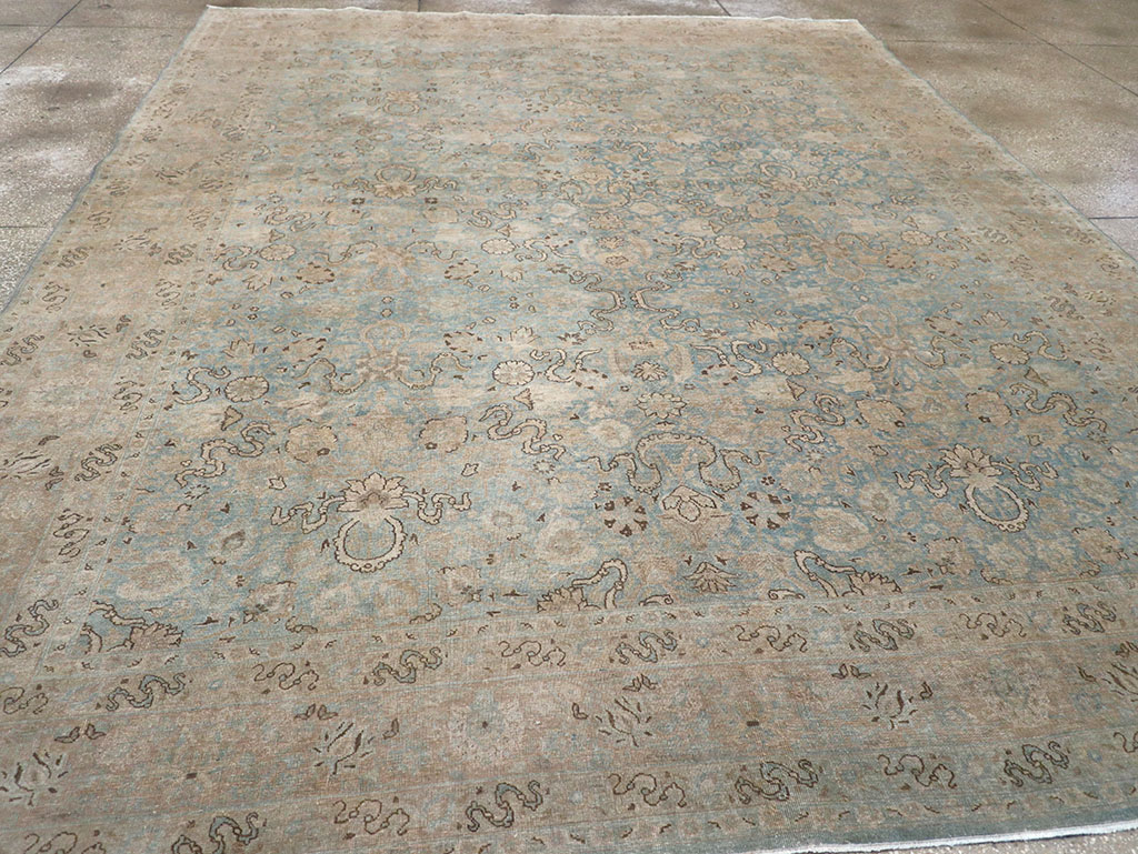 Antique Persian Tabriz Room Size Carpet, No.32422 - Gss