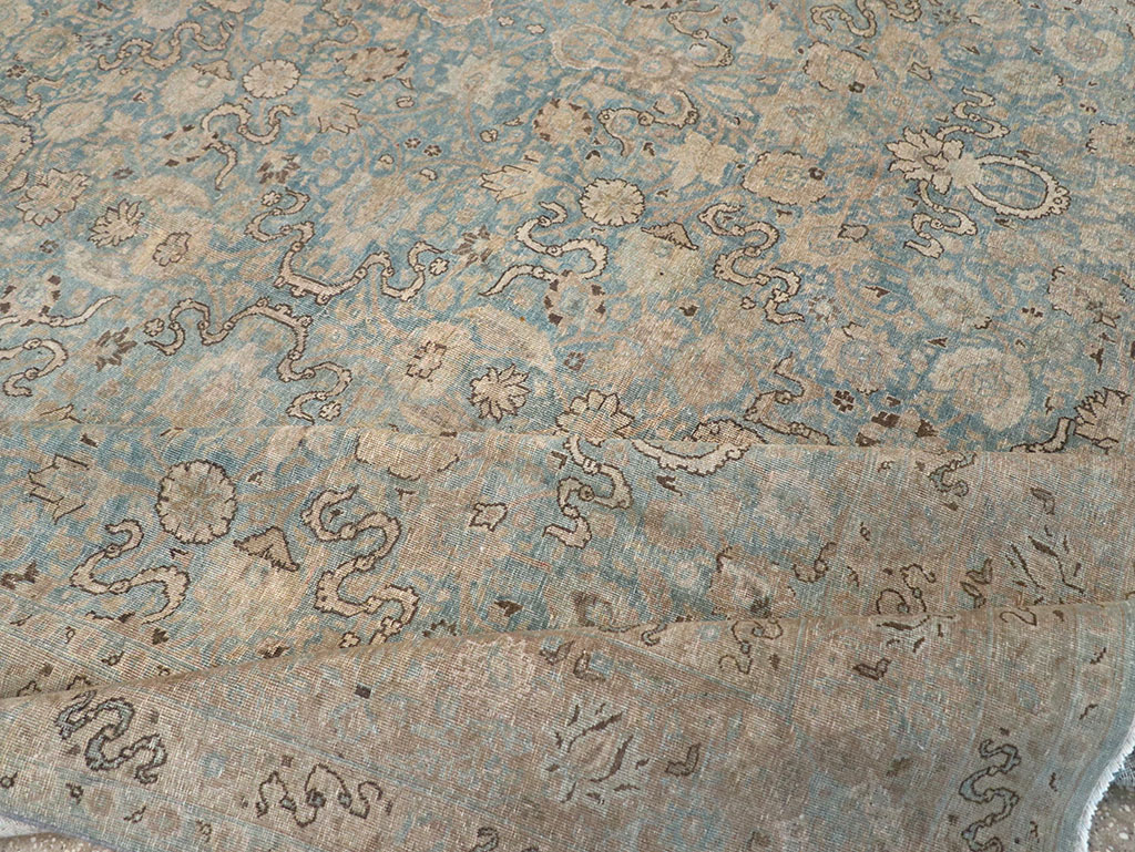 Antique Persian Tabriz Room Size Carpet, No.32422 - Gss