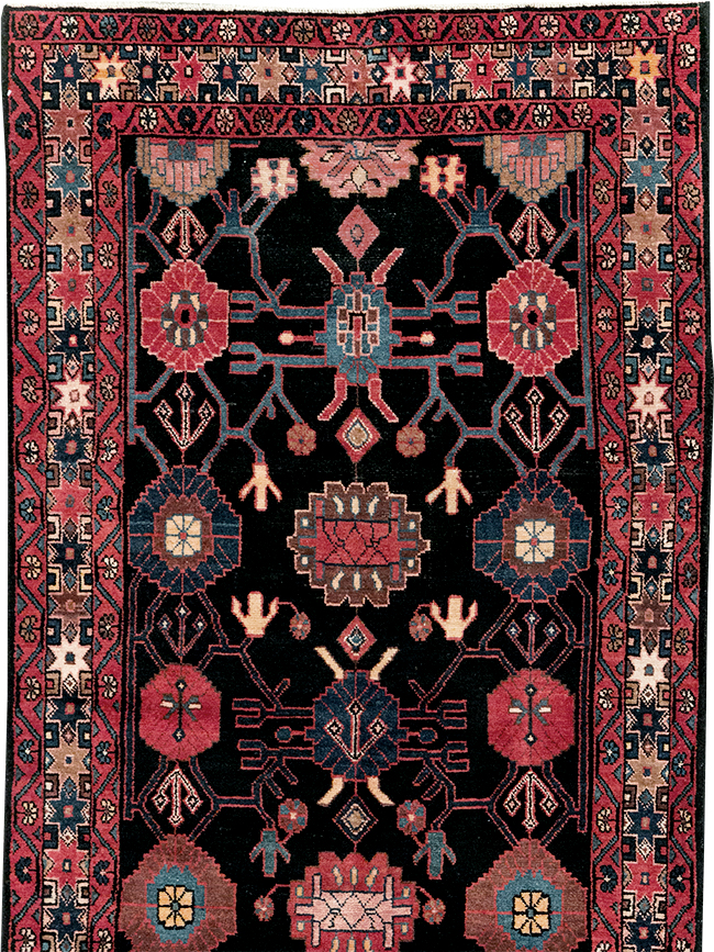 Vintage Persian Malayer Long Runner (Pair: 1 of 2), No.32424 - Gss