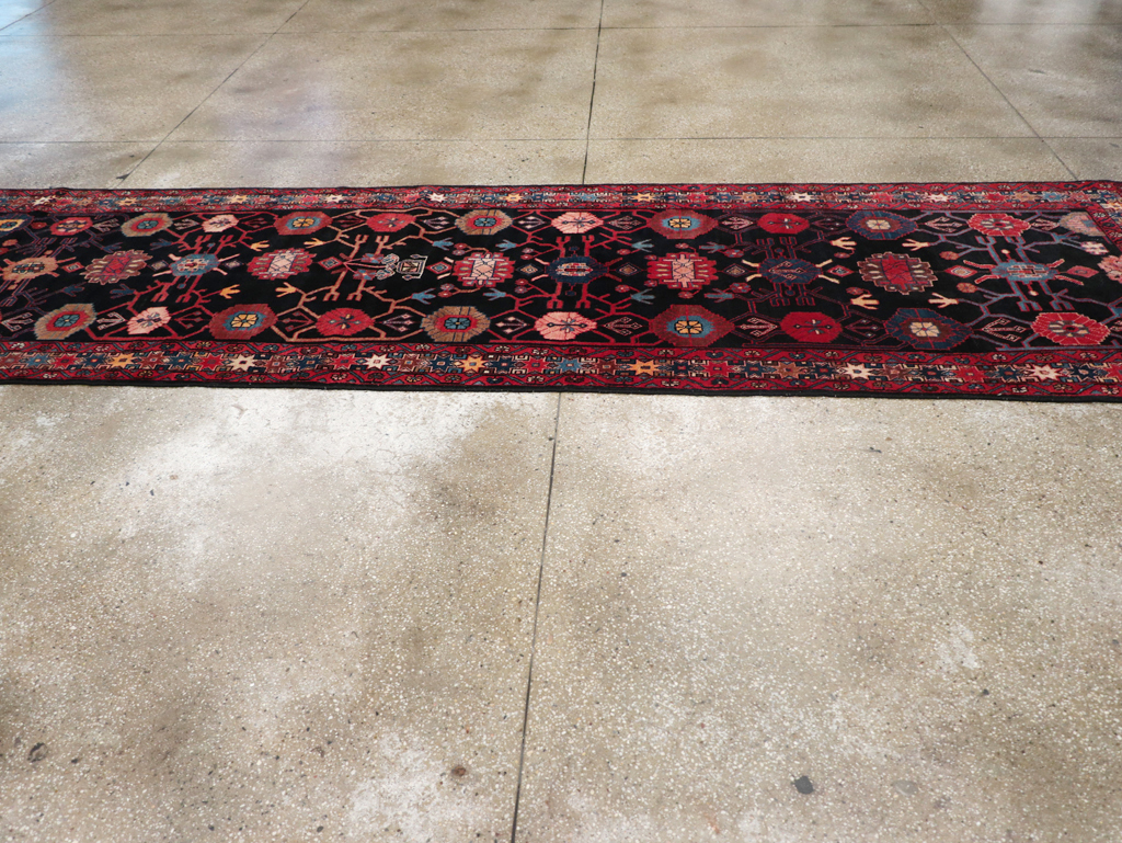 Vintage Persian Malayer Long Runner (Pair: 1 of 2), No.32424 - Gss